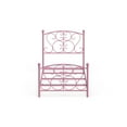 thumbnail image 5 of Furniture of America Aubrey Novelty Metal Twin Panel Bed in Pink, 5 of 5