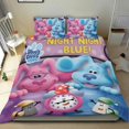 thumbnail image 1 of Pistas de Blue Conjunto de sábanas temático, trío de piezas, cómodo y amigable con la piel, diseño único, regalo de decoración para el hogar para familiares, amigos y fans,135cm *200cm, 1 of 6