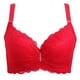 thumbnail image 1 of Sujetador de encaje sexy de talla grande, fino, con aro de acero fruncido en los laterales, lencería ajustable, 1 of 5