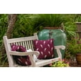 thumbnail image 5 of 20" x 20" Simply Daisy Sea Horses Indoor/Outdoor Pillow, Maroon Red Qty 1, 5 of 6