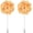 Light Orange, variant on Flower Boutonnieres Pin, Lapel Pin for Men Camellia Suit Wedding Graduation Anniversary Outfit Accessories