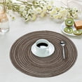 thumbnail image 6 of Clearance! Fanshiluo 4-Piece Round Woven Placemats,15-Inch,Kitchen Table Runners Adaptable To Plates,Bowl Mats,Cups,And Other Insulated Placemats, 6 of 7