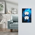 thumbnail image 5 of Daiia Ice Blue Fire Wolf Pattern Decorator Wall Plate Child Safe Outlet Cover, Switch and Outlet Covers,Size 1-Gang 5.0" x3.0" , Polycarbonate Thermoplastic-Style S, 5 of 6