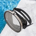 thumbnail image 3 of Lunettes de Natation Rétro Ovales à Fuite d'Eau à Lentille Unique Noir, 3 of 8