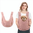 thumbnail image 1 of Quilted Front  Backpack, Hands-Free Adjustable Travel Sling with Zipper Pockets for Small Dogs and Cats, Comfortable Chest Carrier for Hiking, Walking, and Travel, 1 of 7