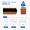 thumbnail image 2 of EDX 43" Storage Ottoman, Foldable Multi-Functional Footrest, PU Leather, 660lbs Load Capacity for Bedroom, Brown, 2 of 7