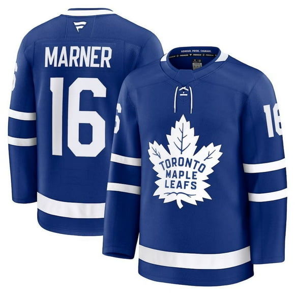 Men's Hockey Jersey Toronto Maple Leafs Marner 16# Adult Sport Player Jersey-Blue 16#- 2XL - Z