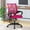 Pink, variant on YRLLENSDAN Mesh Office Chair with Lumbar Support and Armrest, Comfortable Desk Chairs with Wheel, Home Swivel Chair with Adjustable Height and Tilt, Green