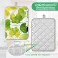 thumbnail image 3 of Pot Holders Set of 2 Heat Resistant 338℉ Kitchen Oven Gloves Potholder Cooking Baking Microwave Mitts Graphic Leaves Summer, 3 of 7