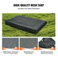 thumbnail image 2 of Dump Truck Tarp 7x14 ft PVC Coated Mesh Cover - Heavy Duty Black Dump Trailer Tarp with Grommets - Fits Electric/Manual Systems, 2 of 7