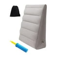 thumbnail image 3 of Almohada inflable almohada de almohadilla inflable con soporte de piernas ligeras almohadas livianas de la cama de inflación y deflación para acampar con bolsa de almacenamiento, 3 of 7