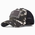 thumbnail image 4 of Spring And Summer Fashion Flag Hat Wash Old Letter Baseball Hat, 4 of 5