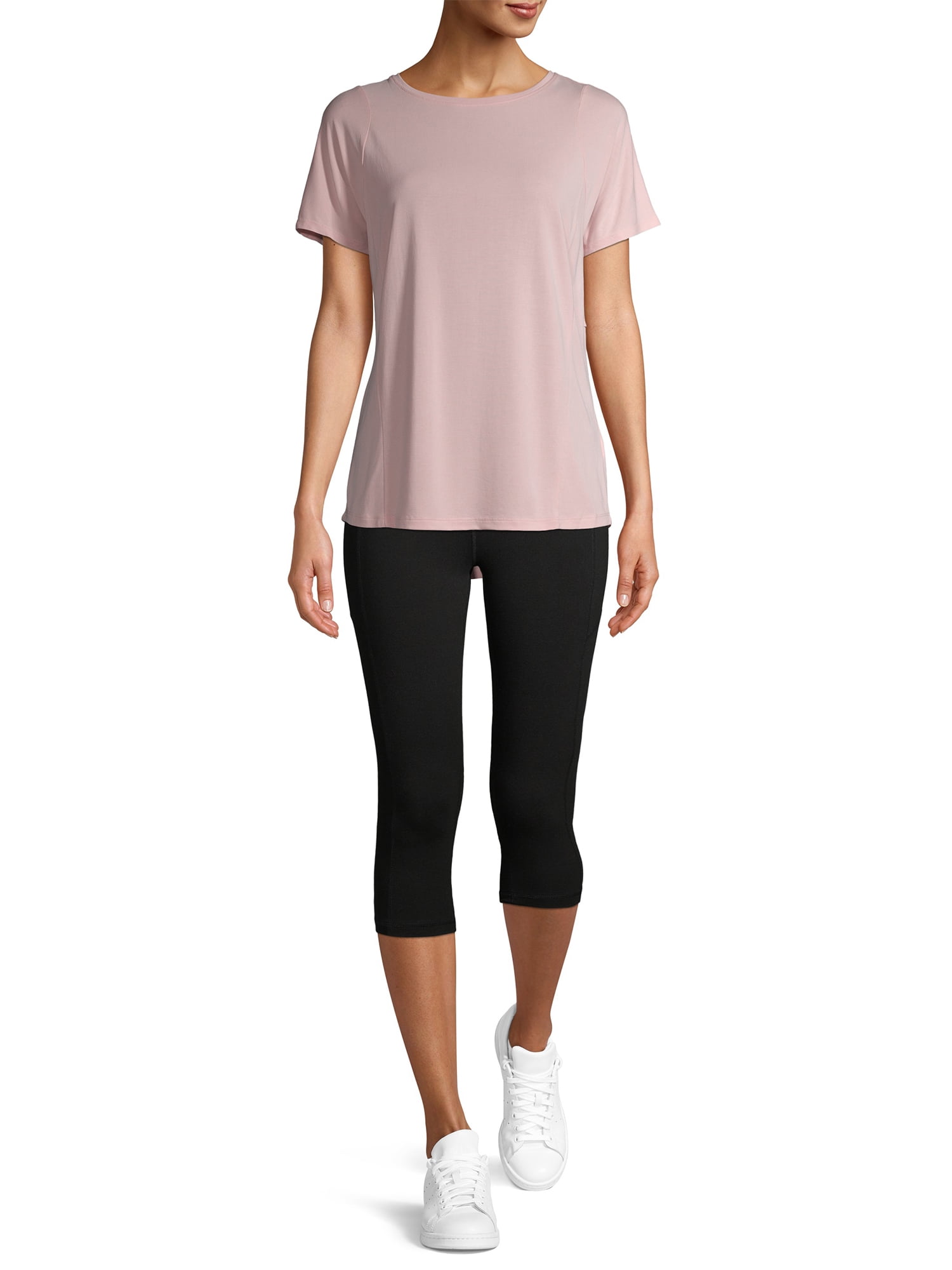 Athletic Works Women s Capris with Side Pockets Walmart