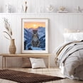 thumbnail image 6 of Diamond Art Kit for Adults, Snow Leopard Mountain Sunset Scenery Diamond Painting for Adults Beginners, 5D DIY Diamond Art Painting Kits, Colorful Diamond Painting Craft for Home Decor 12x16, 6 of 7