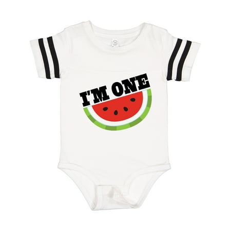 

Inktastic I m One 1st Birthday Watermelon Gift Baby Boy or Baby Girl Bodysuit