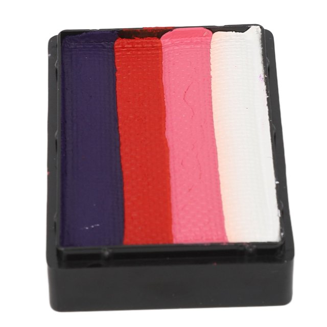Kit de Pinta Facial Para Niones, Paleta de Pastel Dividida de 4 Colores, Kit de Maquillaje de Pinta Facial, Pinta Facial para Niños, Maquillaje Activado Con Agua Para Niños
