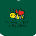 thumbnail image 4 of Inktastic Bee Future Big Sister Girls Baby Bib, 4 of 4
