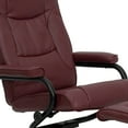 thumbnail image 6 of Flash Furniture Contemporary Multi-Position Recliner and Ottoman with Wrapped Base in Burgundy LeatherSoft, 6 of 12