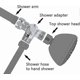 thumbnail image 3 of 3-way Shower Diverter Valve, Shower Head Adapter For Shower Arm Mounted, G1/2" T-adapter Valve Replacement Parts For Shower Spray, T-diverter For Toil, 3 of 5