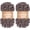 Cacao, variant on Minzimin 2 Pack (7.6 yds,3.5 oz Each Skein) Bulky Loop Yarn for Finger Knitting Soft,Off The Hook Loop Yarn,No-Needle Craft Chenille Yarn for Crocheting,Grey Tie Dye Hand-Knitting Yarn,