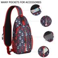 thumbnail image 2 of Crossbody Sling Backpack for Women Men Navy Ship Anchor Shoulder Sling Crossbody Casual Chest Bag for Travel Sports Running Hiking, 2 of 6