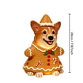 thumbnail image 2 of SPOORYYO Christmas Resin Corgi Figurine With LED Light, Cute Holiday Dog Statue, Battery Powered Tabletop Decoration For Home, Shelf, Mantel, Fireplace, Christmas Decor, 7.9 Inch, 2 of 7