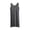 Dark Gray, variant on Asxite Womens Pajamas Solid Sleeveless Crew Neck Rayon Bow Print Nightgown Casual