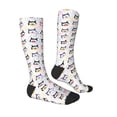 thumbnail image 3 of Daiia Sports Socks Cute Dog Printed Novelty Crew Socks for Men Women Knee High Socks Cotton Socks Soft & Breathable Support Unisex Socks, 3 of 9
