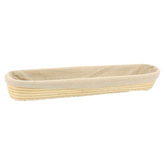 HomeLife Baguette Fermentation French Bread Dough Proofing Rattan Basket with Cloth Cover