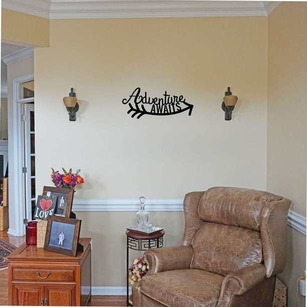 Adventure Awaits Beautiful Solid Steel Home Decor Decorative Accent Metal Art Wall Sign Com - Adventure Home Decor Adventure Awaits Beautiful Solid Steel Home Decor Decorative Accent Metal Art Wall Sign Com - Adventure Home Decor