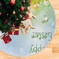 thumbnail image 5 of FMSHPON Easter Colorful Eggs Flowers Butterflies Xmas Christmas Tree Skirt Stand Mat for Holiday Party Decoration Indoor Outdoor 36 inches, 5 of 6