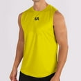 thumbnail image 2 of VBTAPA Mens Mesh Workout Tank Tops Summer Casual Sports Sleeveless Basic T-shirt Lightweight Breathable Athletic Fitness Undershirts Lightning Sales Today Yellow XXL, 2 of 7