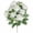 White, variant on FENGGHAO White Artificial Rose Bunch Windproof Fake Rose Flowers For Outdoor Garden Home Decor All Seasons