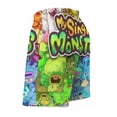 thumbnail image 4 of My Singing Monsters Men's Swim Trunks Board Shorts Drawstring Elastic Waist Quick Dry Swimsuits Beach Shorts with Pockets M, 4 of 8