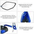 thumbnail image 4 of 1 Pair Motorcycle Mirror with Fully Adjustable Joint Bo-lt, of Scooter Aluminum Flame Pattern Side Rear View Mirrors for M8M10 Universal Motorcycle for M8M10 Universal Motorcycle[blue], 4 of 9