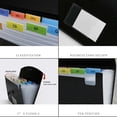 thumbnail image 3 of Accordian File Organizer 13 Pocket Expanding File Folder Plastic Expandable File Folder Color Inside, 3 of 5