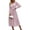 Pink, variant on PRETTYGARDEN Women's Maxi Dress Fall Long Sleeve Wrap V Neck Ruffle Flowy Belted Spring Wedding Guest Vacation