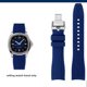 thumbnail image 3 of Correa de reloj de silicona curvada resistente al agua para la serie de TV Mido New Multifort M049.526, correa de reloj de goma de 22 mm, pulsera suave para hombre, 3 of 5