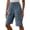 r-1475Blue357, variant on Women Daily Ladies Workout Stretchy Casual Summer Knee Length Shorts For Everyday Wear Easy Care Vacation Solid Color Bottoms
