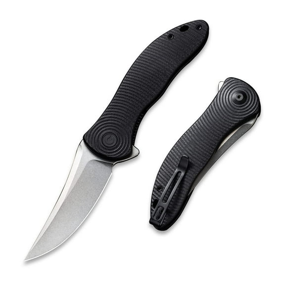 CIVIVI Pocket Folding Knife, 3.24" Nitro-V Stonewashed Trailing Point Blade, Jim O’Young Synergy 3 Liner Lock Knife C20075A-1