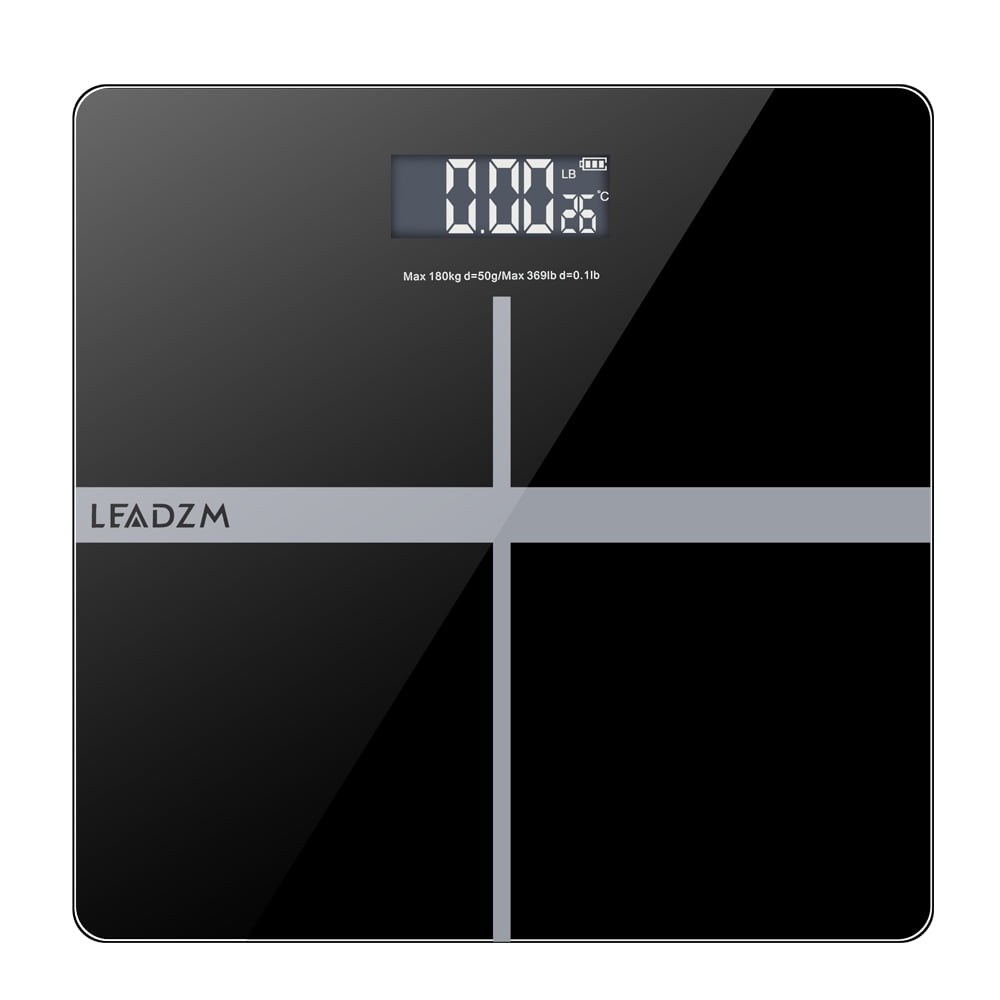 Digital Body Weight Bathroom Scale with Step-On Technology, 400 Lb, Body Tape Measure Included