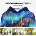 thumbnail image 4 of Kdxio Moonlit Blue Wolf Print Womens Oversized Hoodies Sweatshirts Hooded Pullover Tops Sweaters Casual-XX-Large, 4 of 7