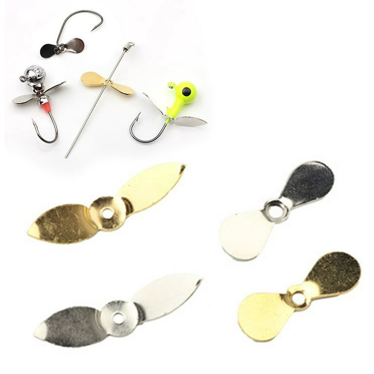 10Pcs Prop Blades Propeller Style Spinner Blades Diy Topwater Lures Spin  Blades 