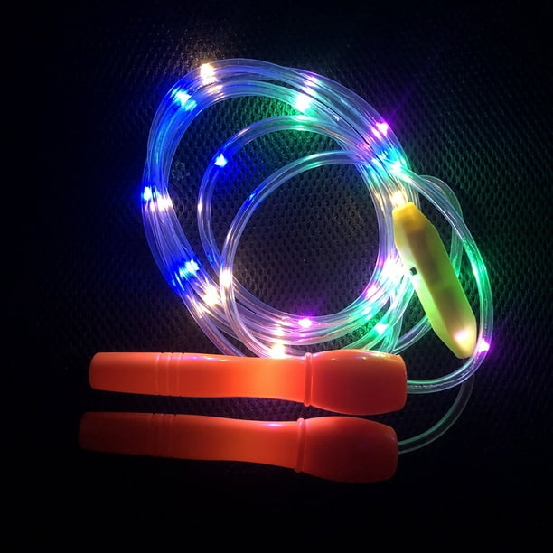 Saut à la corde pour enfants électroluminescent à LED (rouge