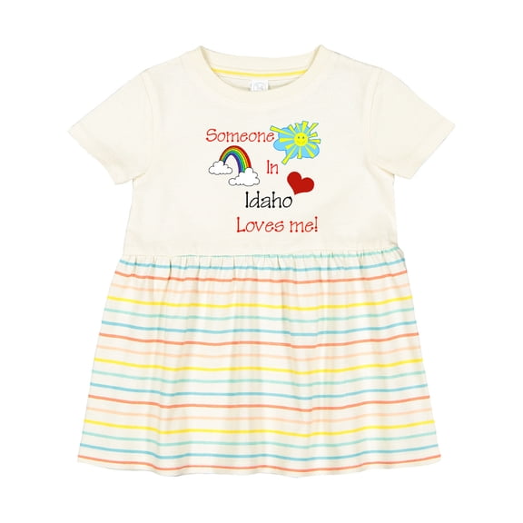 Inktastic Someone in Idaho Loves Me Girls Baby Dress