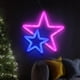 thumbnail image 3 of Letreros de neón de estrellas, luces de neón rosas para decoración de paredes, luces decorativas que funcionan con pilas o alimentadas por USB, decoración de paredes para cumpleaños, 3 of 5