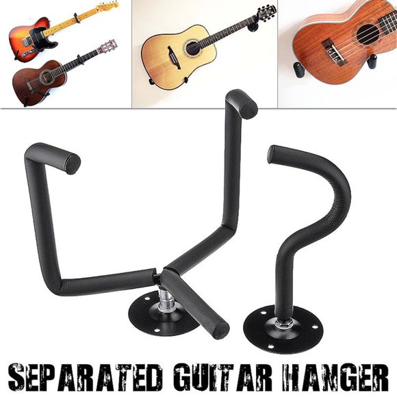 Guitar Wall Mount Guitar Wall Mount Acoustic Electric Classical Guitar Wall Hanger Slat Wall Horizontal Guitar Holder Stand Rack