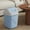 *New--Blue, variant on Square Trash Can with Lid - Office & Bathroom Odor-Control Waste Bin, Small Space Desktop Side Garbage Bin for Home & Office