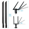 thumbnail image 6 of 1200Mbps USB WiFi Adapter for Desktop or PC, TSV Dual Band 2.4G/ 5G AC Wireless Network Card Dongle with 5dBi High Gain Antenna for Desktop Laptop PC Support Windows 11/10/8/7/XP/Vista, Mac OS, 6 of 9