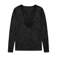 thumbnail image 5 of Womens Long Sleeve Henley Shirts 2026 Spring Going Out Tops Solid Color Casual Summer Tees, 5 of 5